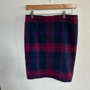 Tommy Hilfiger High waisted Plaid Pencil Skirt size 2